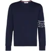 FOG embroidered four-bar stripe long-sleeved men's and women's fashion zoo pullover sweater pure cotton casual fashion brand