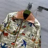 Kurtki designerskie kurtka damska jesień ciepły top retro corduroy Coat Reversible Design klasyczny lapel podwójny kieszonkowy luzu kurtki dla kobiet