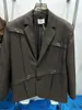 Męskie garnitury TD9011 Modne kurtki 2023 Półprzewodnikowy Jacquard Jacquard Chinese-Up Summer Loose Suit