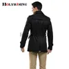 Men's Trench Coats Holyrising Men Trench Coat Slim Coats Casual Streetwear Windbreak Mens Clothing Shorts Vintage Overcoat Size S-4XL 18746-5 J231012