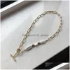 Vintage Irregar Fiammato Perle Collane per le donne Punk Amore Coppie Choker Collana a catena con lucchetto Boho Gioielli Collier 2021 Dhgarden Otgpx