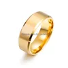 Bagues noires en acier inoxydable pour femmes, bague de mariage pour hommes, bijoux largeur 6 mm Dhgarden Ot5Sy