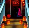 20 Stuks Halloween Uitblinker Zakken Vlambestendig Kaars Zakken In 5 Soorten Pompoen Grimas Patronen Voor Halloween Feestartikelen