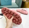 pantoffel roze geborduurde badstof slippers voor dames platformschoenen luxe design winter indoor slippers met