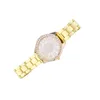 Orologi da polso Orologio squisito Casual Cinturino in acciaio inossidabile da polso al quarzo per ragazze da donna (Argento) (Stile casuale)