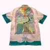 Летняя рубашка с короткими рукавами Casablanca с сицилийским принтом «Сказочная мечта», SMLXL2323