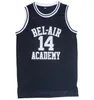 T-shirts d'extérieur The Fresh Prince of Bel-Air 14 Will Smith Basketball Jersey Noir Vert Jaune 231012