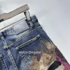 23SS Jeans da uomo di design italiano Jeans di taglia americana Casual Street Fashion Tasca calda da uomo calda da donna Coppia pantaloni da jogging da uomo