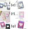 Albums Books Cute Cartoon Bear Hollow Photo Album Hold 36 Photos Plug-in Photocard Holder Collect Card Binder Mini Idol CardsL231012