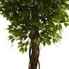 Flores Decorativas Ficus Árbol Artificial Resistente a los Rayos UV (Interior/Exterior)