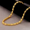 Colares de pingente 24k ouro cheio de jóias colar para homens fino bijoux femme colares mujer naszyjnik bizuteria gemstone masculino 231011