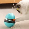 Gato brinquedos gatos brinquedo tumbler faixas vazando bola de comida inteligência interativa treinamento diversão produtos para animais de estimação túnel