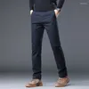 Men's Pants CUMUKKIYP Casual Autumn/Winter Fashionable Straight Stretch Business Trousers For Everyday Wear