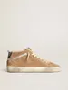 Designer nieuwe release mid slide star hightop gouden sneakers van de beste merken van italië modieuze roze goud glitter met klassiek wit vies 36-45