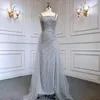 파티 드레스 Serene Hill Silver Detachable Skirt Evening Gowns 2023 BEDED MERMAID SLEEVELESS LUXURY for Women Cla71618