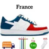 Bapeatass OG Casual Designer Chaussures AP Hommes Femmes Sta Plate-forme basse Noir Blanc France Camo Bule Gris Beige Baskets de sport en daim taille 5.5-11