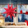 Candle Holders 2 Pcs Star Shape Christmas Lantern Wall Hanging Decoration Shaped Paper Lamp Cover Indoor Ornaments
