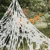 1pc, décorations extérieures d'Halloween toiles d'araignées super énormes (315 * 78,7 pouces), toile d'araignée d'Halloween, décorations de toile d'araignée effrayantes pour Halloween en plein air, cour,