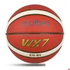 Bollar Balls Molten Basketball Official Size 765 PU Material Kvinnor utomhus inomhusmatchträning med nettsäcken Sport utomhus på DHTP1