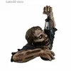 Otro evento Suministros para fiestas 1 unid Halloween Zombie Crawling Horror Decor Scary LED Lights Zombie Holding Lantern Figura al aire libre Luz T231012