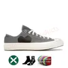 Tasarımcı Og Chucks Taylors All Star Casual Canvas Ayakkabıları Düşük 1970'ler Yüksek Çok Kalpli Beyaz Siyah Commes Des Garcons X Klasik Plaka Formu Eğitmenler Spor Spor ayakkabıları