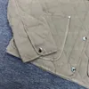 Jaquetas de outono Mulheres Casaco Quente Mangas Compridas Decote De Veludo Verificado Forro Rhombic Forma Reta Para Baixo Casacos De Algodão Designer Jaqueta Mulheres