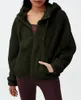Women's Hoodies Womens Fuzzy Fleece Jacket Zip Up Oversized Winter Warm Sweatshirt