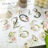 Gift Wrap 40 PCS Sticker Floral Figure Pack Lucky Number Series Creative Small Fresh Hand Tent Stickers 8 Models