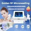 Bästförsäljning 2 i 1 Rapid Gold Meso och Cold Hammer Professional Skin Acne Treatment Skin Lyftning Åtställningsmaskin