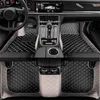 Maty podłogowe dywany sztuczne skórzane maty podłogowe samochodu dla Hyundai Equus 5 siedzeń 2010-2017 Wnętrze Szczegóły akcesoria samochodowe Q231012