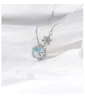 Pendant Necklaces Fashion Women's Silver Platinum Plated Fantasy Snowflake Gradient Temperament