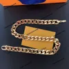 Ожерелье люксового бренда Новый толстый золотой браслет Cuba прост, элегантен и полон властности. Ожерелья сочетаются со всем
