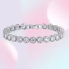 Chaîne à maillons de luxe 4mm 5mm ronde CZ 925 en argent Sterling Bracelet de Tennis bracelets pour femmes bijoux fête de mariage cadeau de noël S2524096003