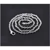 Chains 24 Strands Sier Plated Lobster Clasp Link Chain Necklaces 18 Findings Wholesale Jewelry Making Jewelry Necklaces Pendants Dheo7