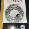 Bes preço de fábrica personalizado hip hop 925 prata esterlina vvs moissanite diamante jóias colar 3mm 4mm 5mm gelado corrente de tênis
