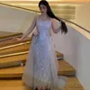 파티 드레스 Serene Hill Silver Detachable Skirt Evening Gowns 2023 BEDED MERMAID SLEEVELESS LUXURY for Women Cla71618