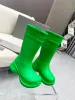 Neue Farbe Designer-Schuhe Long Barrel Rubber Damen Vintage Casual Gummi-Regenschuhe Kurze Regenschuhe Logo Rubber Low Top Short Ankle Boots