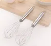 8/10/12 inch klop roestvrijstalen eierklopper Handram Glaan Mixer Keuken Egg Cream Gereedschap Roer klopper bakmixer bakmixer