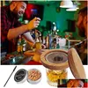 Outils de bar 10pcs / lot cocktail whisky fumeur kit avec 8 fruits de saveur différente copeaux de bois naturel pour boissons accessoires de cuisine D DDHBXA