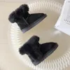 Stiefel Winter Kinder Schnee Mädchen Alpaka Nette Baby Verdickte Wolle Baumwolle Schuhe Rutschfeste Herren Kastanie Antilope Bro 231012