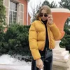 Delle donne Trench e Impermeabili Cappotti di Moda Bolla Cappotto Delle Donne Solido Del Collare Del Basamento Breve Inverno Autunno Femminile Puffer Giubbotti Parka Mujer 2023