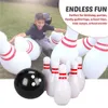 Parti Balonları Dev Şişme Bowling Bowling Seti Çocuklar İçin Yetişkinler Açık Hava Spor Oyuncakları Aile Çim Yard Oyunları Ebeveyn Çocuk Etkileşimli Oyun 231012