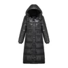 メンズダウンパーカーファッションブラックロングパーカプラスサイズ3xlジャケット2023フード付き冬のコートメン光沢のある風プルーフウォームアウトウェアストリートウェア231011