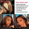 Synthetic Wigs Chocolate Brown 13x4 Transparent Lace Frontal Wig 13x5x2 T Lace Brazilian Hair Wigs For Women Lace Wig Pre Plucked Short Bob Wig 231011