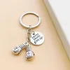 Never give up! Boxing gloves keychain Inspirational boxer sports keychain