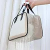 Borse per cosmetici Borsa da bagno per donna Borsa da viaggio per esterni Separazione di articoli da toeletta asciutti e bagnati Lavaggio impermeabile portatile trasparente