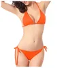 Damesbadmode Sexy snoepkleur Klassieke bikini Push-up badpak Strandpak Dames 2023 Badpakken