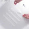 Icke-halkbadmattor badrum anti-halk duschklistermärken praktiska transparent bad non glid säkerhet remsor matta för badkar duschar trappor golvl231012