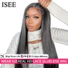 Lace Perücken Wear Go Glueless Wig ISEE HAIR Malaysian Straight 6x4 HD Lace Closure Glueless Human Hair Perücken Ready to Wear Pre Cut Preplucked 231012