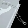 Designer ketting voor dames Roségoud Dubbellaags Disc Card Diamond Titanium Staal Sleutelbeenketting Home Chain Set Eenvoudige en elegante vrouw